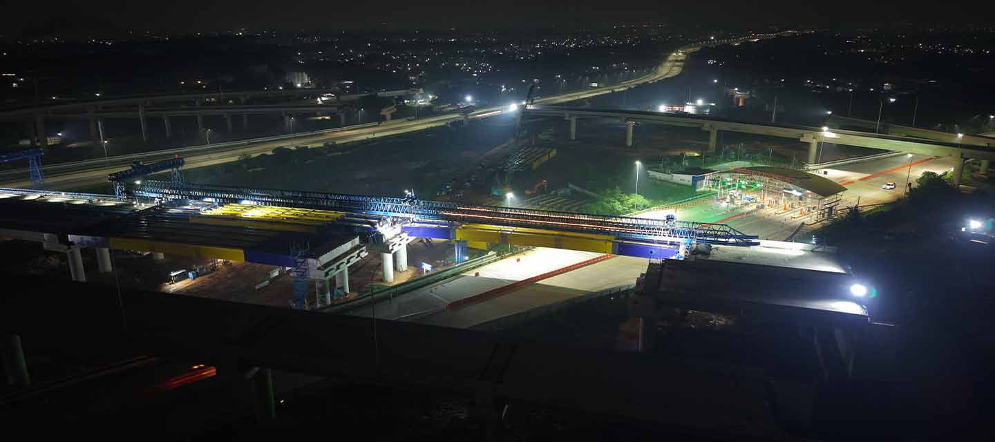 Dukung Konektivitas Masyarakat melalui Pembangunan Tol Jakarta–Cikampek II, WIKAIKON Sukses Laksanakan Pekerjaan Erection Girder