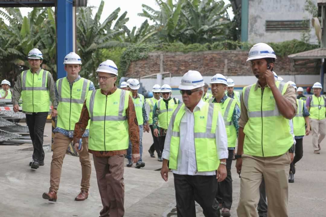 WIKON – Matiere gelar produksi perdana girder Unibridge untuk ekspor ke Filipina