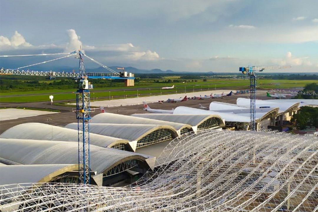 Canggih, space frame indah di Bandara Hasanuddin Makassar dibuat WIKA ikon