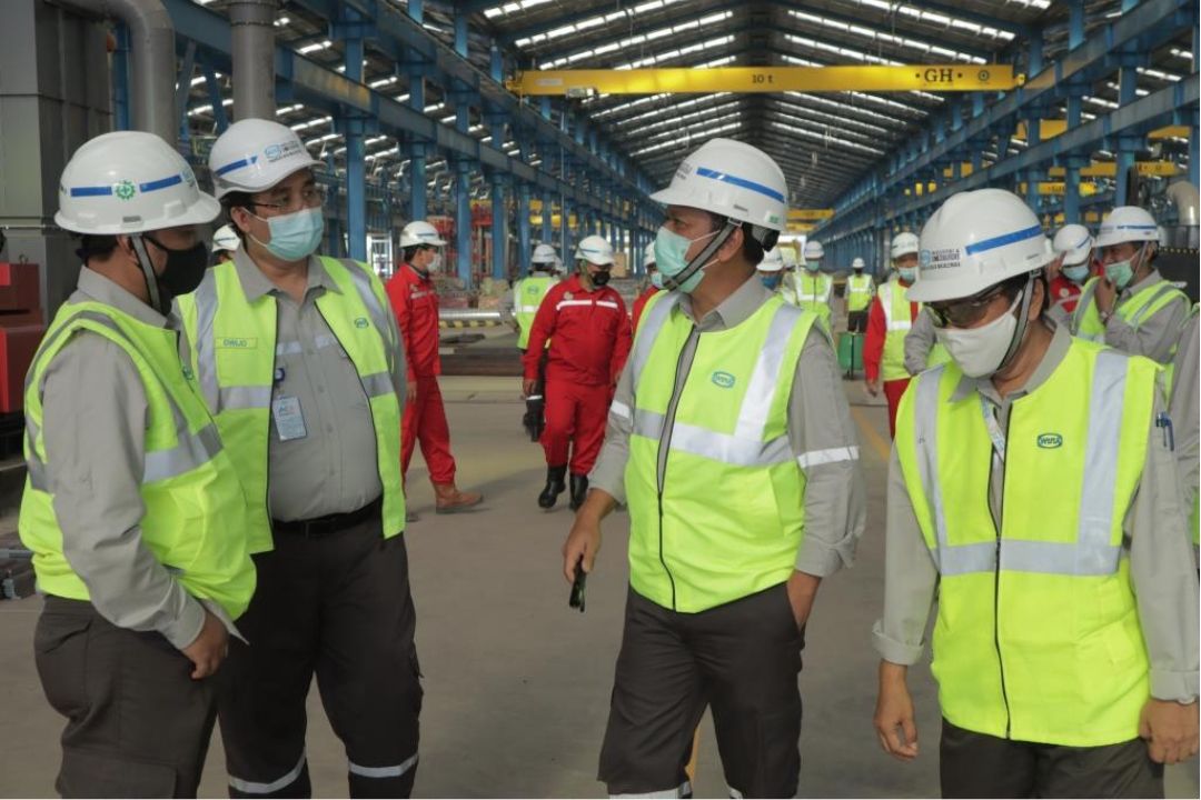 Site visit QSHE WIKA Pabrik Fabrikasi Baja Majalengka