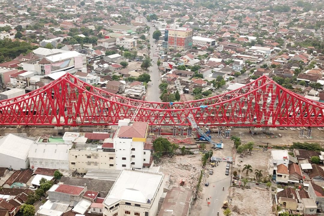 Full Segment Terpasang pada Jembatan KA Elevated Simpang Tujuh Joglo