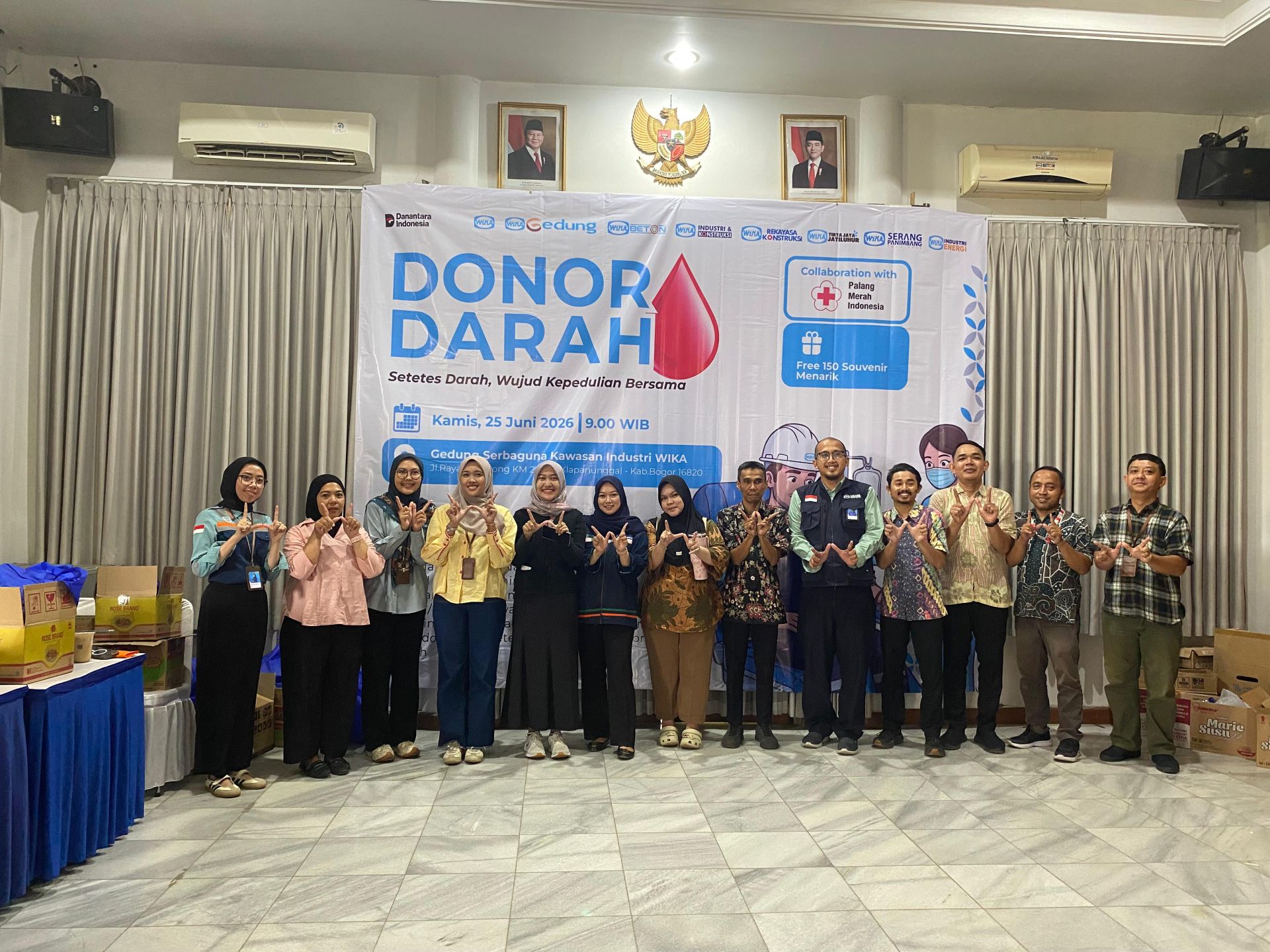 Sinergi Anak Perusahaan WIKA Group Gelar Aksi Donor Darah Kolektif